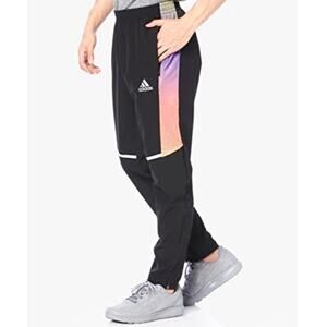 adidas Own The Run Colorblock Men's Large Running Pants Recycled Polyester EUC